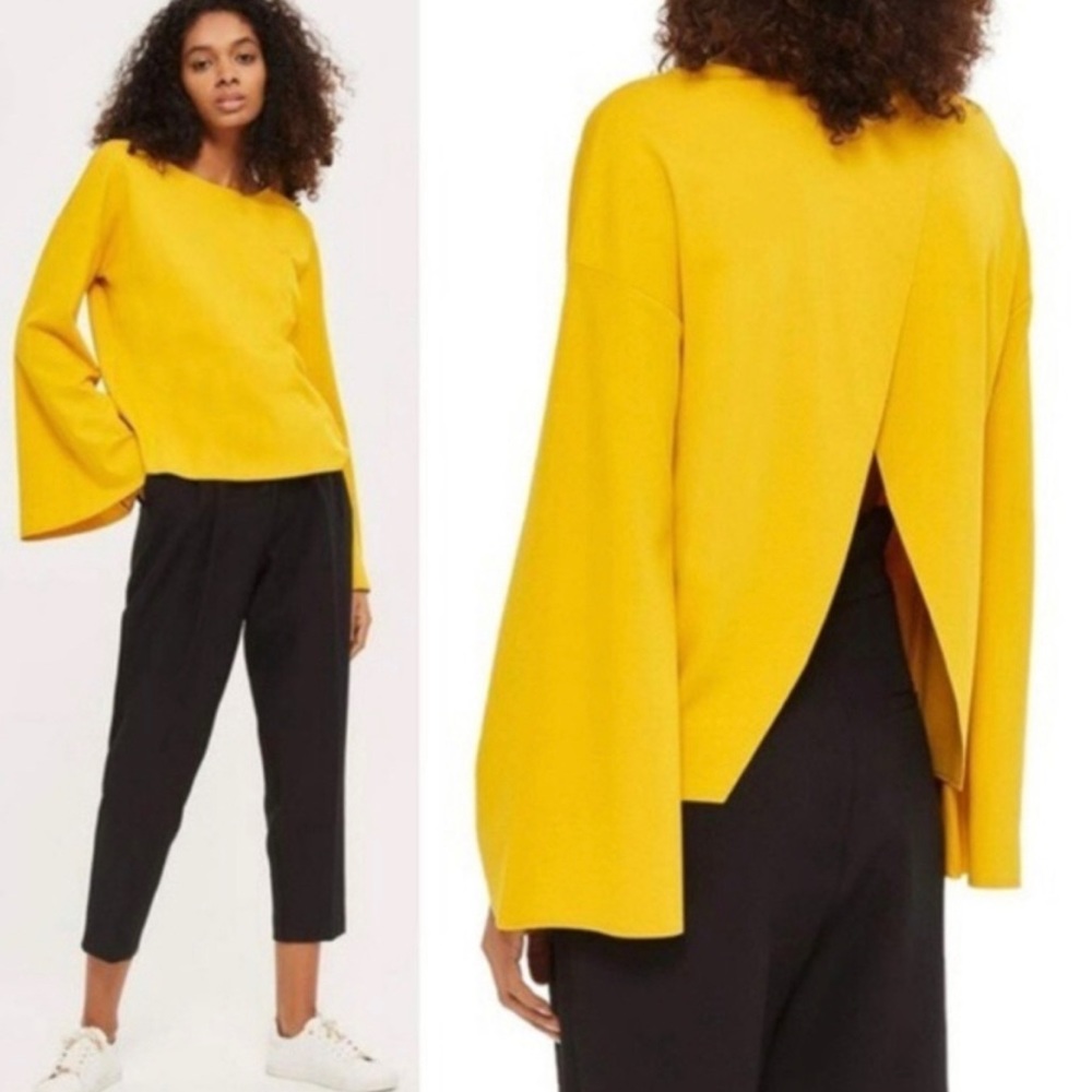 Yellow TopShop blouse